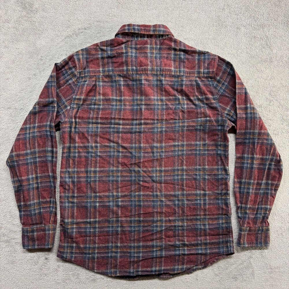 Weatherproof Vintage Button Shirt Plaid Long Sleeve Mens Medium‎ Red Outdoor - Picture 2 of 5